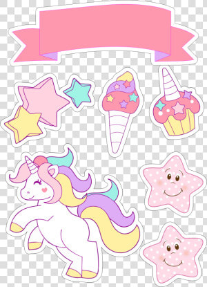 Unicornio Topo De Bolo  HD Png Download