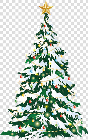 Christmas Tree Christmas Card Clip Art   Large Christmas Tree Clipart  HD Png Download