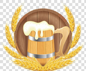 Transparent Beer Mug Clip Art Png   Oktoberfest Barrel Png  Png Download