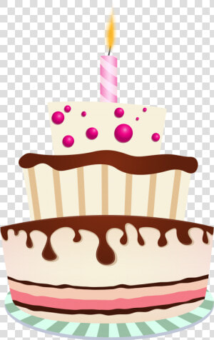 Birthday Cakes Cake Png With One Candle Clipart Imagem1442026501   Transparent Background Birthday Cake Png  Png Download