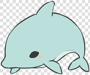 Dolphin Clipart Kawaii   Kawaii Cute Cartoon Dolphin  HD Png Download