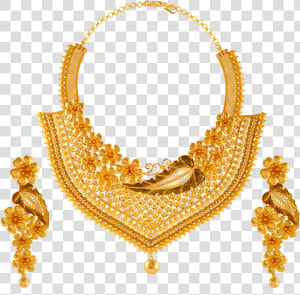 22k Gold Necklace Set   Necklace  HD Png Download