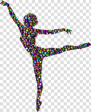 Silhouette Of Abstract Dancer Png   Silhouette Lyrical Dancers  Transparent Png