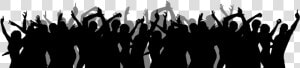 Audience Silhouette Png Download   Crowd Silhouette Png  Transparent Png