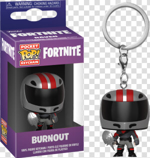 Burnout Pocket Pop Vinyl Keychain   Funko Pop Keychain Fortnite 2 Burnout  HD Png Download