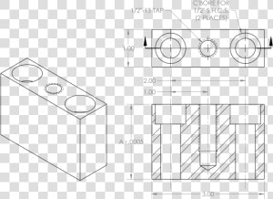 Spacer Advanced Machine Engineering Co   Diagram Of Spacer Block  HD Png Download