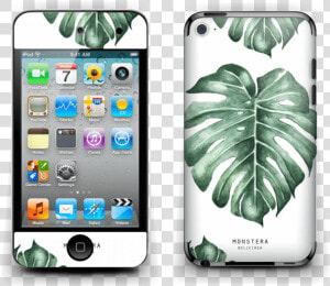 Monstera Pattern Skin Ipod Touch 4th Gen   Ipod Touch 4th Generation  HD Png Download