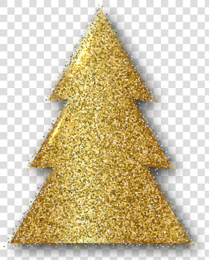 Christmas Tree Clipart Gold   Gold Clip Art Christmas Decorations  HD Png Download