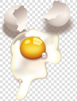 Egg  Broken  Yolk  Raw  Cracked  Uncooked  Shell  HD Png Download