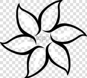 Free Png Floral Flower White Daffodil Daisy Tulip D   Simple Flower Outline  Transparent Png