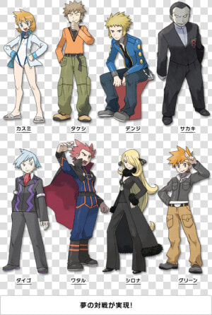 Pokemon Black Gym Leaders  HD Png Download