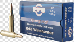 Prvi Ppu 243 Win Ammunition Pp2432 100 Grain Soft Point   Prvi Partizan  HD Png Download