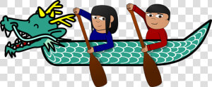 Clip Art Boat Race Clipart   Dragon Boat Clipart  HD Png Download