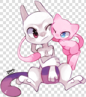 Pokémon X And Y Pikachu Ash Ketchum Cat Pink Mammal   Cute Mew And Mewtwo  HD Png Download