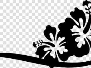 Transparent Hibiscus Clipart Black And White   Hibiscus Flower Svg Clipart  HD Png Download