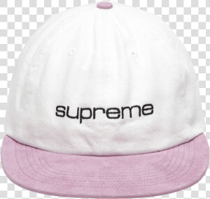 Supreme Denim Suede Compact Logo 6 pan Ss   Baseball Cap  HD Png Download