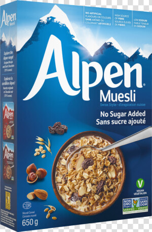 Alpen Muesli No Sugar Added  HD Png Download