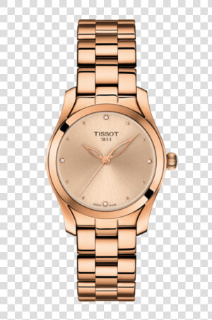 Transparent Gold Wave Png   Tissot Rose Gold Womens Watch  Png Download