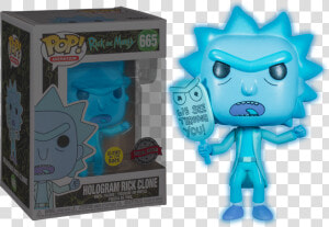 Rick And Morty Hologram Rick Funko Pop  HD Png Download