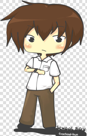 Chibi School Boy By Rachael kun   Chibi  HD Png Download