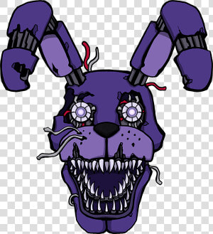 Fnaf Nightmare Bonnie Face  HD Png Download