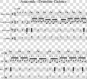 Transparent Drumline Clipart   Anaconda Drum Cadence  HD Png Download