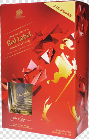 Johnnie Walker Red Glasses  HD Png Download