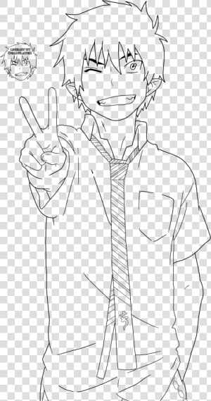 28 Collection Of Rin Okumura Drawing Easy   Rin Okumura Drawing Easy  HD Png Download