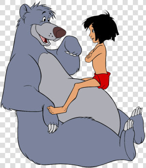 Baloo And Mowgli Clipart  HD Png Download