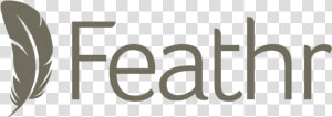 Feathr Logo Gray   Beige  HD Png Download