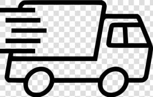 Express Truck Delivery   Delivery Truck Line Icon  HD Png Download