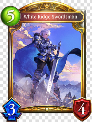 White Ridge Swordsman   White Ridge Swordsman Shadowverse  HD Png Download