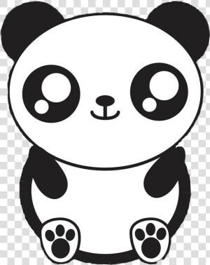 Clip Art Kawai Cute Pusch Sticker   Desenhos Para Colorir De Panda Kawaii  HD Png Download