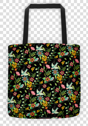 Birds Amidst Flowers Tote Bag   Shoulder Bag  HD Png Download