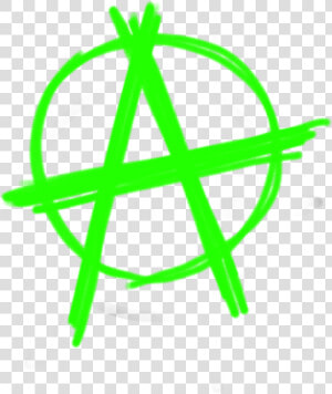 Anarchy Symbol   Lime Green Anarchy Symbol  HD Png Download