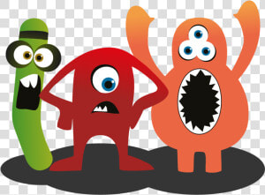 The 3 Original Software Testing Club Monsters Standing   Ministry Of Testing Swag  HD Png Download