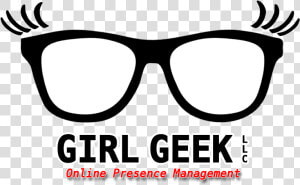 Online Presence Management For Your Business   Geek Girl Glasses Png  Transparent Png