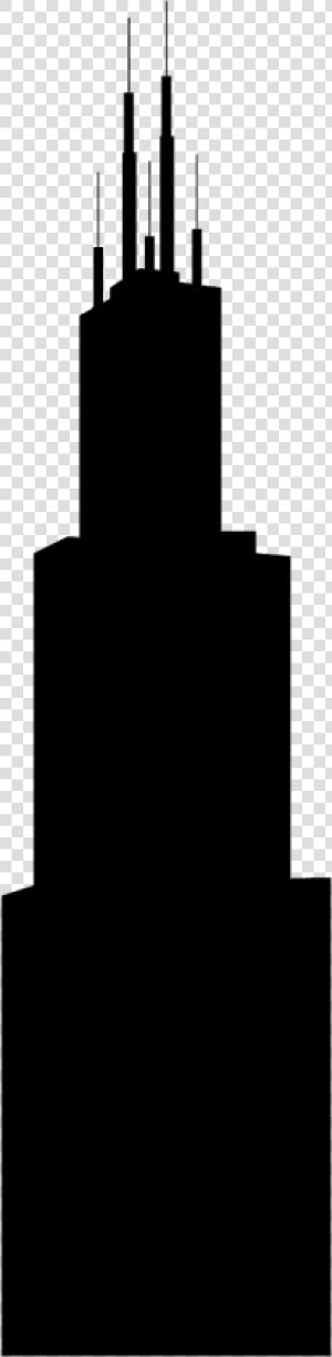 Sears Tower Silhouette  HD Png Download