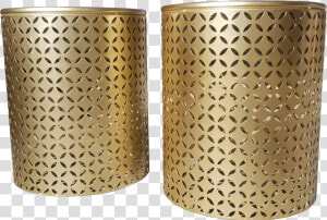 Round Quatrefoil End Tables   Lampshade  HD Png Download