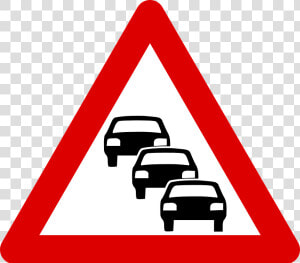 Car  Heavy Traffic  Sign  Traffic Icon   Road Signs In Ghana  HD Png Download