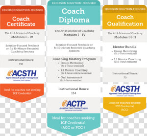 Erickson Coach Training Programs   Acsth  HD Png Download