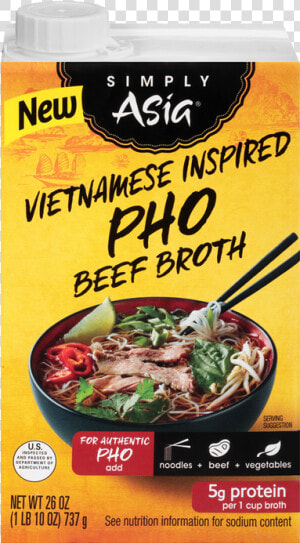 Vietnamese Inspired Pho Beef Broth   Simply Asia Japanese Style Ramen Noodles  HD Png Download