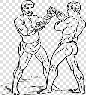 Athletics And Manly Sport 0038   Ancient Roman Sports Boxing  HD Png Download