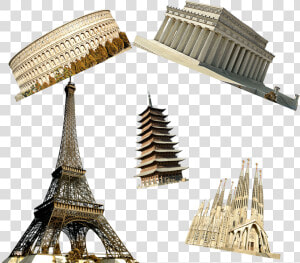 Landmark Buildings In France Png Image   Paris Tour Eiffel Png  Transparent Png