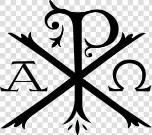 Chi Rho Alpha And Omega Christian Cross Symbol   Chi Rho Png  Transparent Png