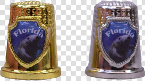 F6121 99 Assorted Silver  amp  Gold Thimble W  Shield Emblem   Mozartkugel  HD Png Download