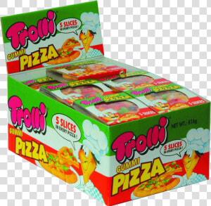 Trolli Gummy Pizza Box Of 48 Gummy   Trolli Gummy Pizza  HD Png Download