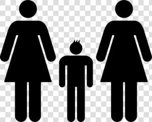 Women Couple With A Boy   Ladies Only Toilet Sign  HD Png Download