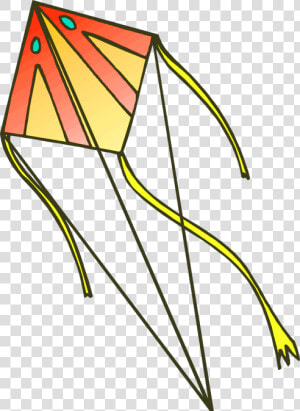 Orange Kite   Kite Clipart  HD Png Download