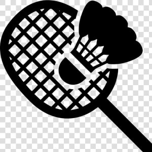 Badminton Racket Shuttlecock   Racket Clipart Black And White  HD Png Download